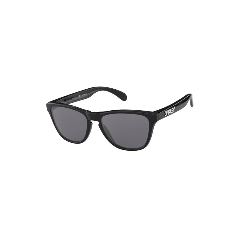 Oakley Frogskins XS Sunglasses Adult (Polished Black) Grey Lens