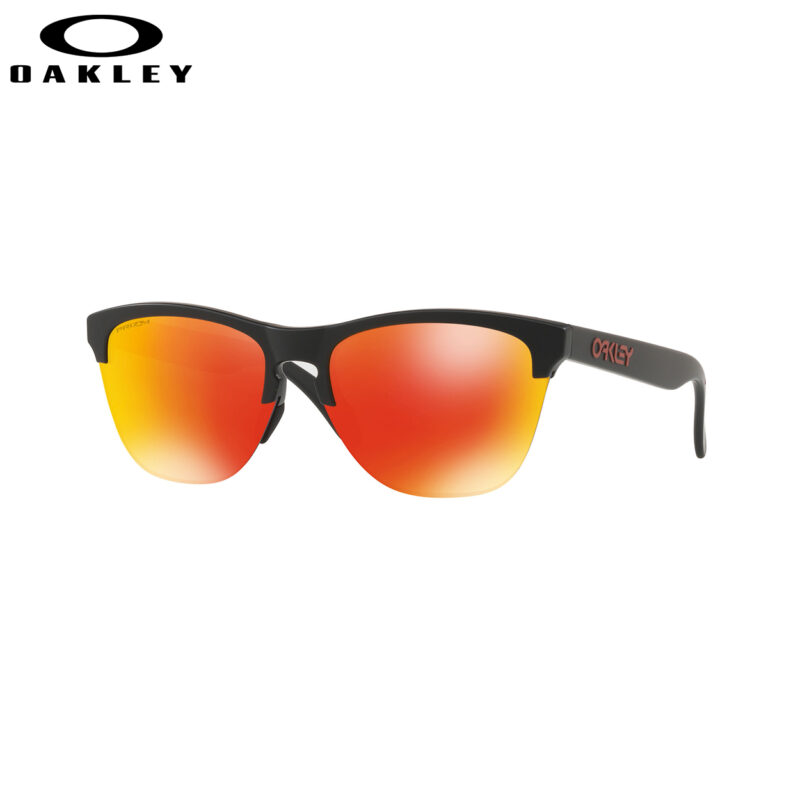 Oakley Frogskins Lite Sunglasses Adult (Matte Black) Prizm Ruby Lens