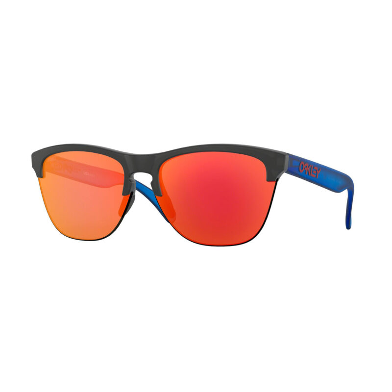 Oakley Frogskins Lite Sunglasses Adult (Maverick Vinales Replica Matte Black Ink) Prizm Ruby Lens